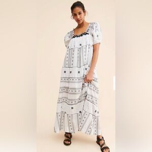 Free People Jamie Embroidered Maxi Dress